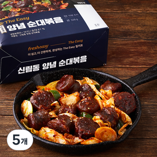 프레시지 The Easy 신림동 양념순대볶음, 328g, 5개