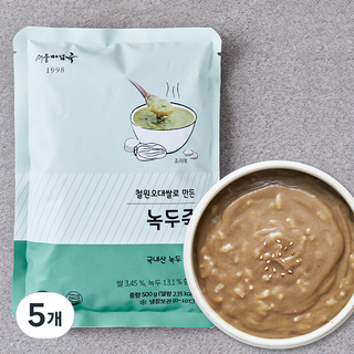 서울마님죽 녹두죽, 500g, 5개
