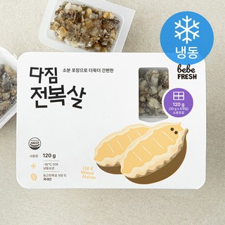 베베프레시 다짐 전복살 (냉동), 1개, 120g