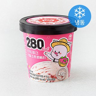 스키니피그 리얼 스트로베리 파인트 (냉동), 1개, 1개입, 474ml