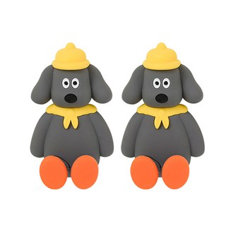모나구스타 실리콘 칫솔걸이, 블랙, 2개