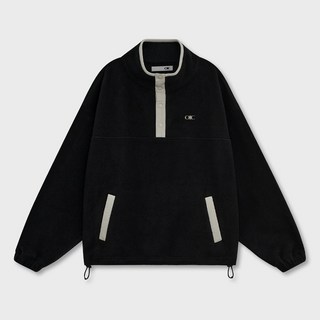 오아이오아이컬렉션 스몰로고 플리스 하프집업