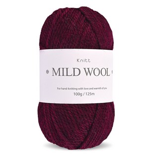 니뜨 마일드울 100g, 19 멜란버건디, 1개