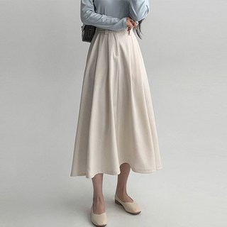 에이와비 투핀 턱 플리츠 롱스커트 150