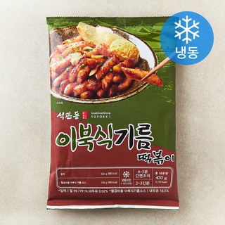 석관동떡볶이 이북식기름 떡볶이 (냉동), 450g, 1개