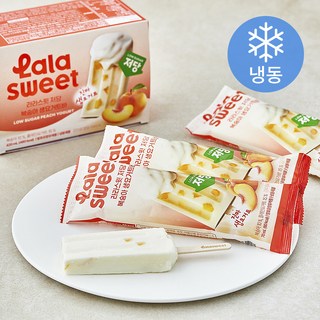 라라스윗 저당 복숭아 생요거트바 (냉동), 1개, 6개입, 70ml 대표 이미지 - 아이스크림 추천