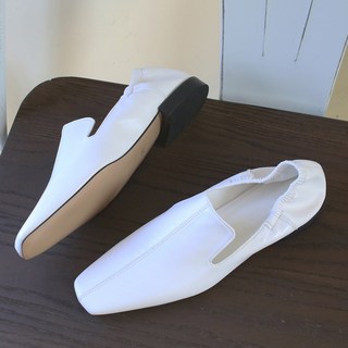 여성용 스퀘어토 밴딩 플랫 로퍼 1.5cm PR_1013