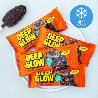 딥앤로우 저당 크런치초코바 (냉동), 1개, 4개입, 90ml 대표 이미지 - 아이스크림 추천