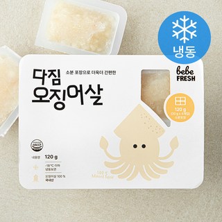 베베프레시 다짐 오징어살 (냉동), 1개, 120g