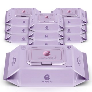 앙블랑 세이프 바이올렛 캡형 70평량, 70g, 74매, 10개