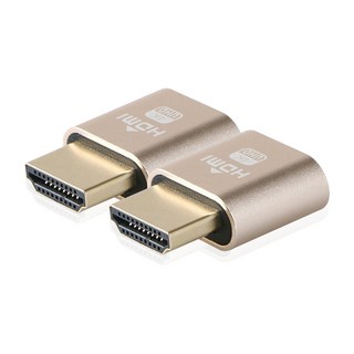 엠비에프 HDMI 더미 플러그 4K 60Hz 2p, 1세트, MBF-HPC01