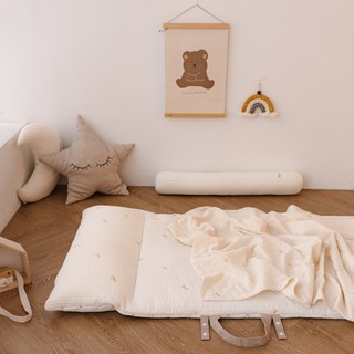 비비엔다 순수 아이싱 듀엘낮잠이불+패드+4중거즈블랭킹 세트 분리형, 데이플라워