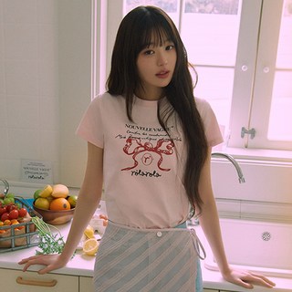 rolarola 女款蝴蝶結印花T恤