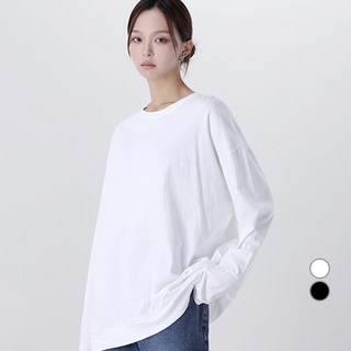 Awesomearound 女款寬鬆經典圓領長袖上衣 AA49791