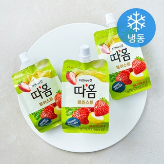 빙그레 따옴 트위스트 딸기바나나 (냉동), 3개, 1개입, 150ml