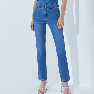 페이릿 여성용 스판좋은 썸머 일자핏 데님팬츠