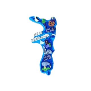 세계 여행 컬렉션 냉장고 자석, H9 오세아니아 뉴질랜드 지도