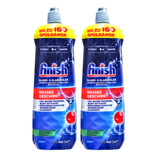 finish 清亮碟光潔劑 洗碗機專用, 800ml, 2瓶