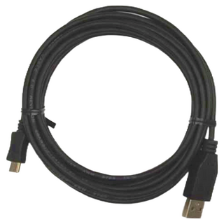 Cable USB 2.0傳輸線 A公-Micro 5Pin, 3米, 銅線線芯設計+24K鍍金頭, 3m, USBAMC5PP03BK, 1條