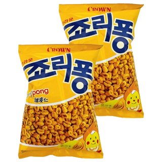 CROWN 皇冠 Jollypong 甜麥仁, 天然小麥製成, 酥脆可口, 點心時刻好享受, 90g, 2包