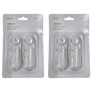 FaSoLa 360度旋鈕兒童安全鎖 2個裝, FA-PS-263, 尺寸95x35mm, ABS材質, 2組