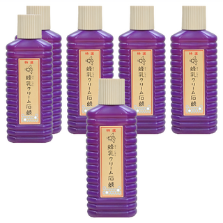 NIHON DETERGENT MFG 大蜂王乳洗面乳, 採天然萃取香料, 含蜂蜜成份, 泡沫細緻, 自然芳香, 200ml, 6瓶