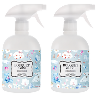 BOUQUET GARNI 衣物噴霧 清爽香皂, 嬰兒爽身粉香, 500ml, 2瓶