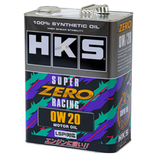 HKS SUPER ZERO RACING 0W20 競技型全合成機油, 0W-20, 1個, 4L