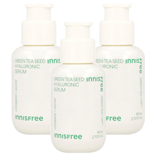 INNISFREE 綠茶籽玻尿酸保濕精華 80ml - 高效保濕, 亮澤肌膚, 3瓶