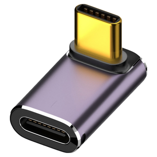 魔宙 USB4 240W 40Gb Type-C 公轉母 8K 60Hz 轉接頭 立體彎頭, 1個, 單一商品