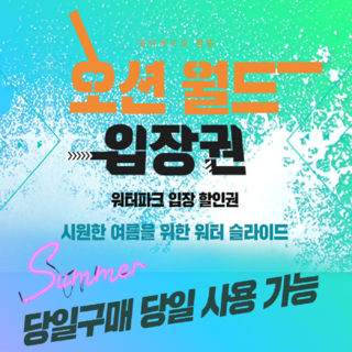 [홍천] 오션월드 입장권 실외락커 오션구명조끼 당일사용 이지패스
