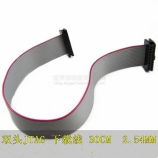 5pcs 2.54MM 피치 JTAG ISP AVR 다운로드 케이블 와이어 FC-20P 커넥터 20cm 30cm 50cm, 5개