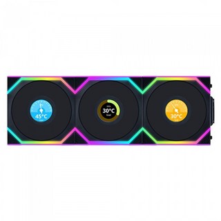 리안리 UNl FAN SL Wireless LCD 120 리버스 (3팩 블랙) 케이스 쿨러, 1개, 모델명참조, 단일모델