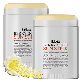 록키스 베리 굿 선스틱 SPF50+ PA++++, 15g, 2개