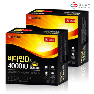 일양약품 비타민D3 4000IU 프리미엄 60캡슐x2개, 240정, 1개