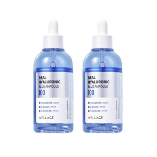 웰라쥬 리얼 히알루로닉 블루100 앰플 250g, 75ml, 2개