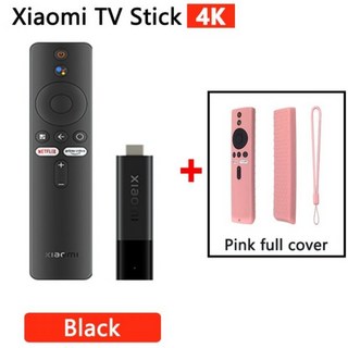 스마트티비만들기 샤오미 미스틱 4k iptv 넷플릭스 tv 스틱 티비 미박스 셋톱박스 미러링 리모컨 캐스트 안드로이드, 27.영국 플러그 add PINK Full case