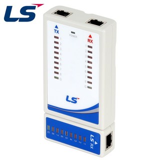 LS전선 LS-LAN-TA 랜 테스터 사용 모습