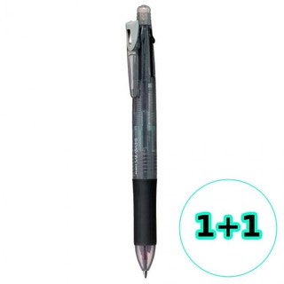 무지스 1+1 제브라 사라사 3plus S 3색 멀티펜 0.5 (젤볼펜 샤프) (SJ3) (블랙), 2세트, 기본
