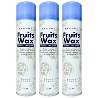 과일나라 후르츠왁스 헤어 셋팅 스프레이, 3개, 300ml