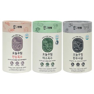 그램웰 오늘우림 3종 세트 육수 한알, 1개, 450g