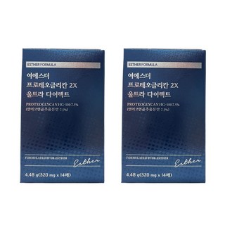 에스더포뮬러 여에스더 닥터에스더 프로테오글리칸 2X 울트라 다이렉트 연어코연골유래추출분말 2형콜라겐 홈쇼핑동일제품 2박스, 4.48g, 2개