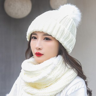 랄라닷여성방울털모자