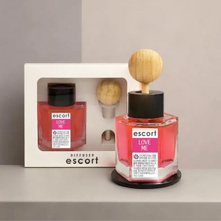 자연풍덩 에스코트 차량용 디퓨저, 2개, 러브미 50ml