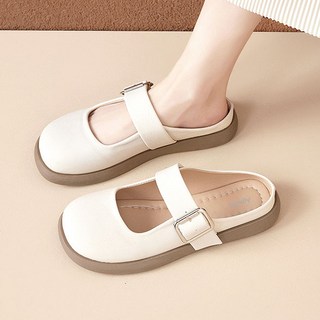 Modern Fashion 여성 심플한 뮬 슬리퍼 사계절 샌들