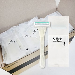 도루코 터치3 TP-901 개별포장(백색), 100개입, 3개