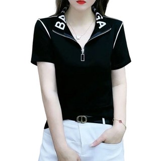 ROYALBELLE 여성 스트라이프 반팔 티셔츠