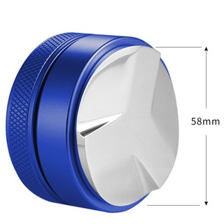 JINGHENG 스테인레스 탬퍼 탬핑 레벨링 디스트리뷰터 49 51 53 54 58mm, 58mm회오리블루, 1개