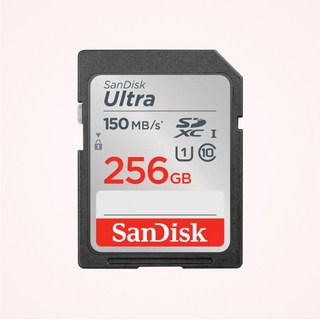 샌디스크 울트라 SD카드 카메라 메모리, 256GB, 1개