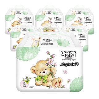 나비잠 매직소프트 밴드형 기저귀 아동공용 소형 (4~7kg), 264매, 2단계